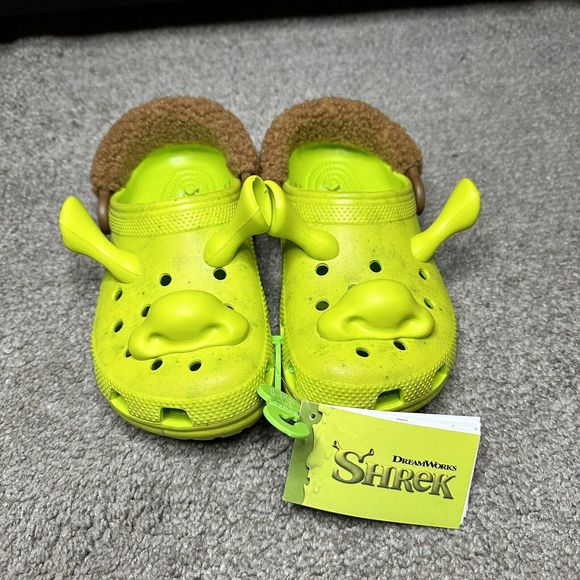 Classic Dreamworks Shrek Clog J3 Juniors Kid's Crocs Lime Punch 209378-3TX,NWT - Picture 1 of 10